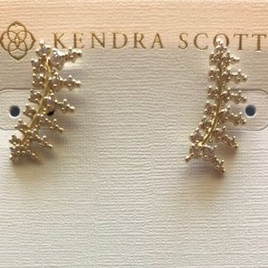 Kendra Scott Laurie Ear Climbers in Gold